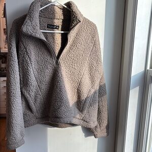 Abercrombie & Fitch Soft Sherpa Quarter-Zip